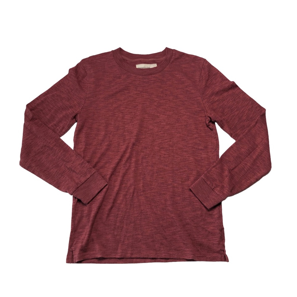 Abercrombie & Fitch Red Soft Long Sleeve Top Small